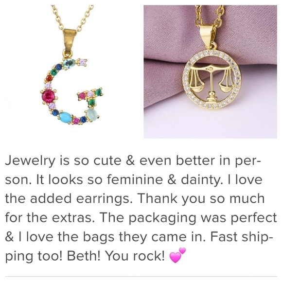 Cancer Zodiac Necklace Inlaid Zircon Gold Plated Stainless Steel - Picture 2 of 14